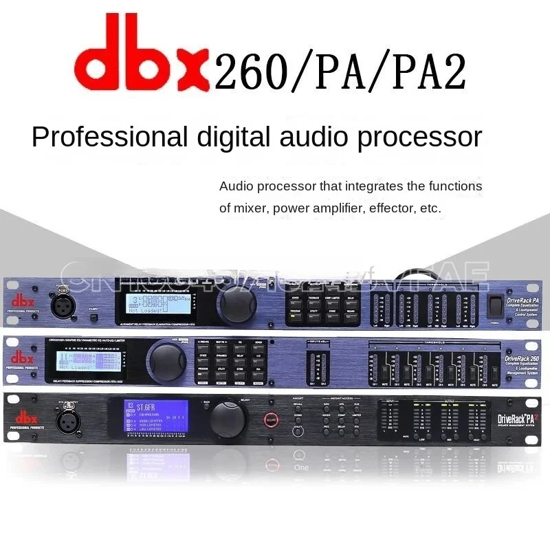 DBX PA/PA2/260 Professional Digital Audio Processor 3 in 6 out Speaker  Matrix Signal