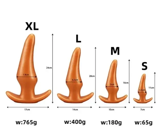 Wearable Anti Drop Soft Anal Plugs Prostate Massage Liquid Silicone Huge Butt Plug Anal Training Comfortable To Wear Butt Plug