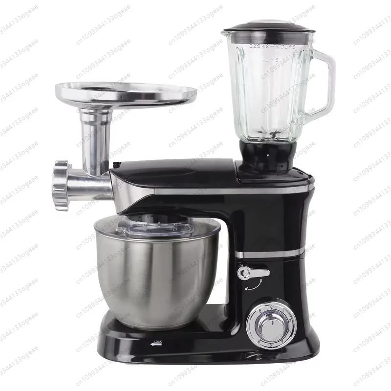6-Speed Kitchen Stand Mixer,6-Speed Electric Food Mixer with Stainless Steel Accessories,for Kneading Dough, Whipping Cream