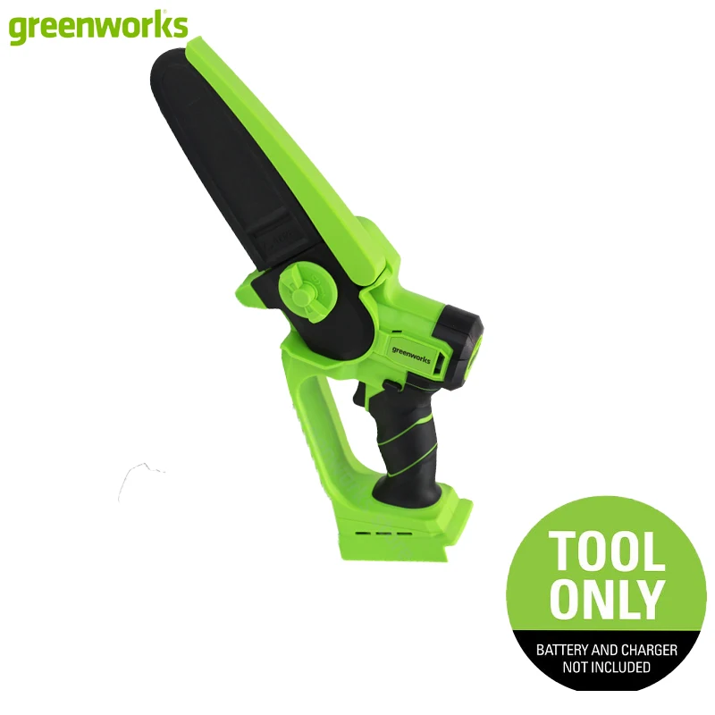 Greenworks 24V 6-Inch Mini Chainsaw Brushless One-Handed Manual Chain Oiling Protective Guide Bar Cover Tool Only