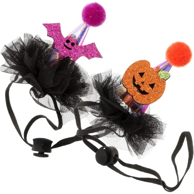 Halloween Dog Hats Headgear Pumpkin Cute Cat Hat for Pet Supplies Halloween Decor Polyester Party Puppy Accessories