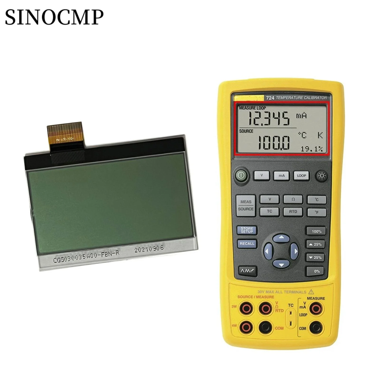 LCD Display For after 2017 LCD FLUKE 724 725 726 Digital Multimeter Replacement and Maintenance Digital Multimeter LCD Display