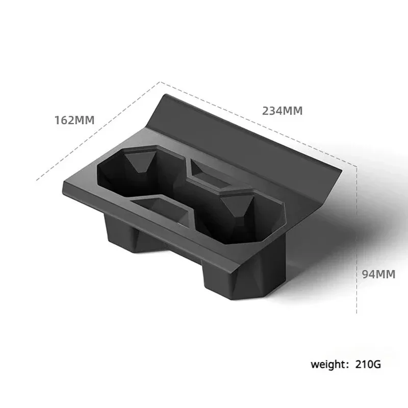 ل تسلا Cybertruck 2025 التحكم المركزي حامل أكواب الماء إدراج سيليكون شرب حامل مُنظِم ترقية الملحقات الداخلية