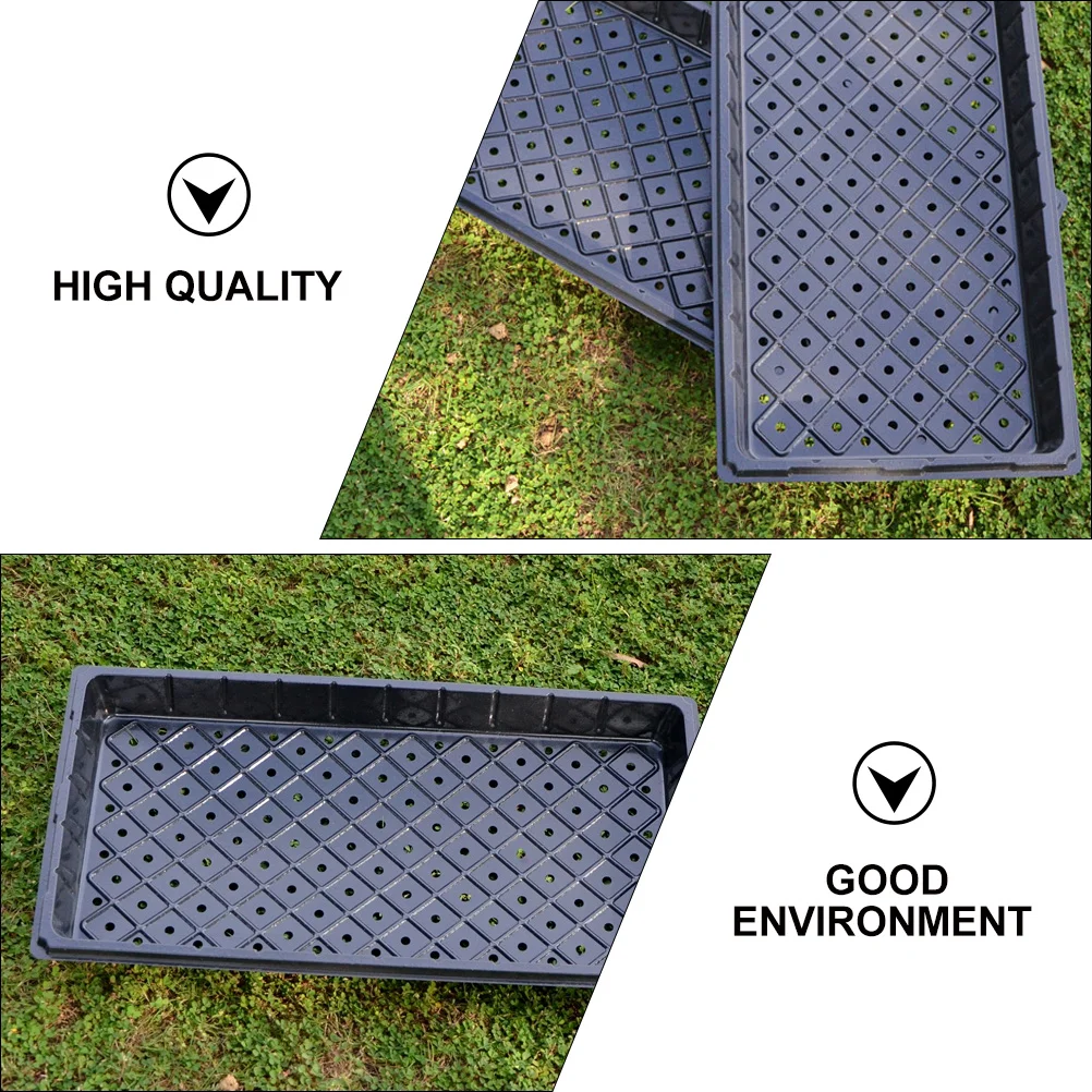 

4pcs Seedling Tray Starter Mini Greenhouse Gardening Nursery Sprouting Germinating Trays Planting Containers Drainage Holes