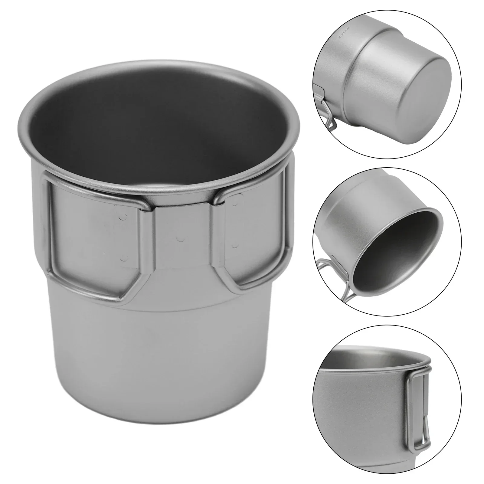 High Quality Brand New Practical To Use Titanium Cup Titanium Cup 300ML 300ml Camping Stackable Mug Titanium Backpacking