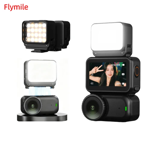 Luz de relleno para DJI OSMO Nano accesorios luces de vídeo magnética IPX4 impermeable fotografía iluminación luz 600mAh recargable