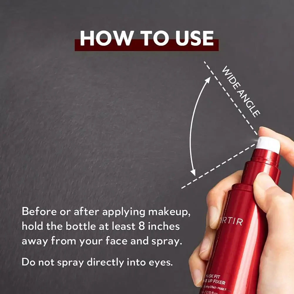 Spray de ajuste hidratante TIRIR coreano fosco leve spray de controle de óleo hidratar filme rápido formando maquiagem facial de longa duração