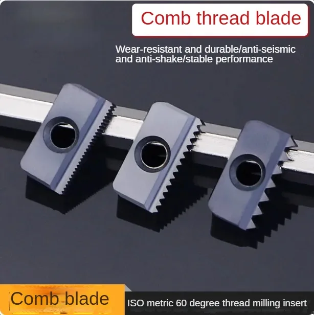 

Comb thread milling cutters, thread inserts, machining centers, durable internal and external thread inserts 14N1.5/21N3.0/30N3.