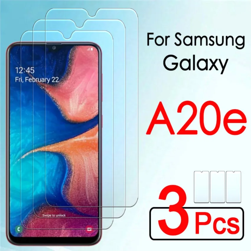 3pcs protective glass hd on for samsung galaxy a 20e a20 e e20 glass on glaxay a20e screen protector armor tempered glas film