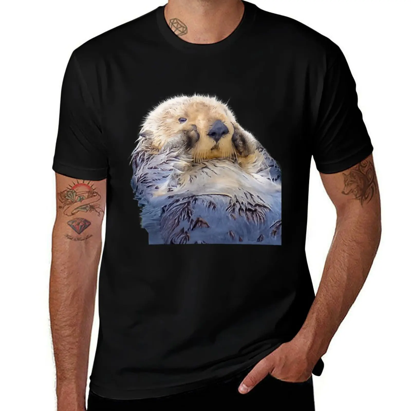 

Adorable Sea Otter! T-Shirt graphic shirts oversized graphic tee custom t-shirts funny shirt cotton oversized t shirt men