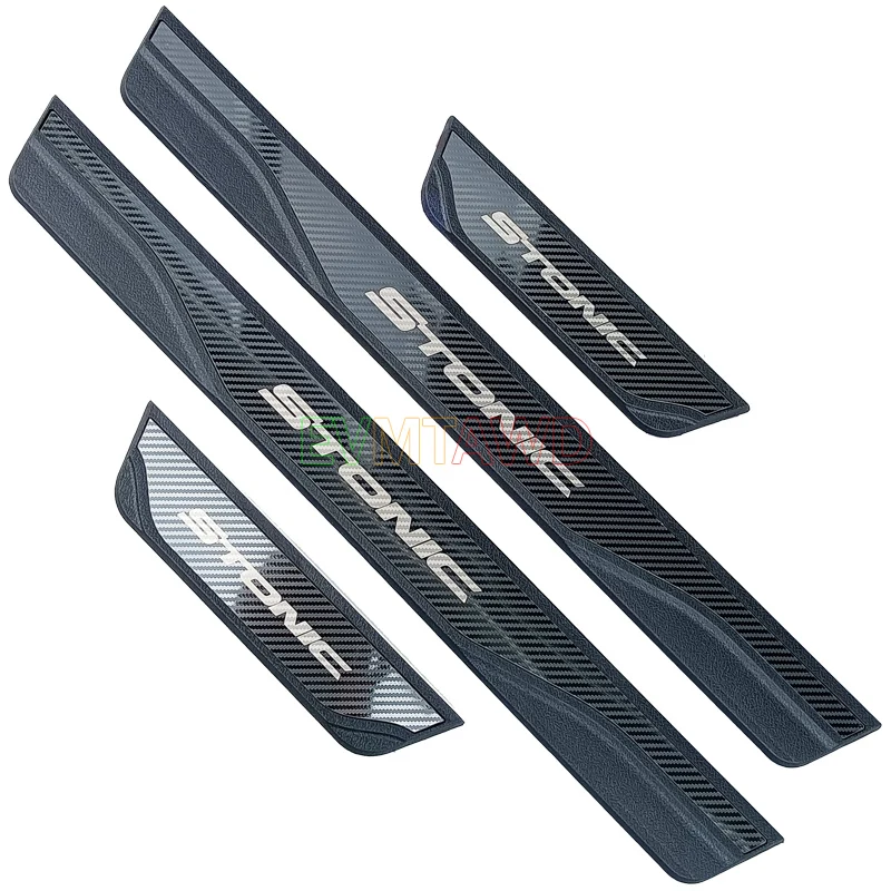 

For Kia Stonic YB Accessory 2024 2023 2022-2017 Stainless Car Door Sill Scuff Plate Kick Entry Guard Pedal Protector Cover Trim