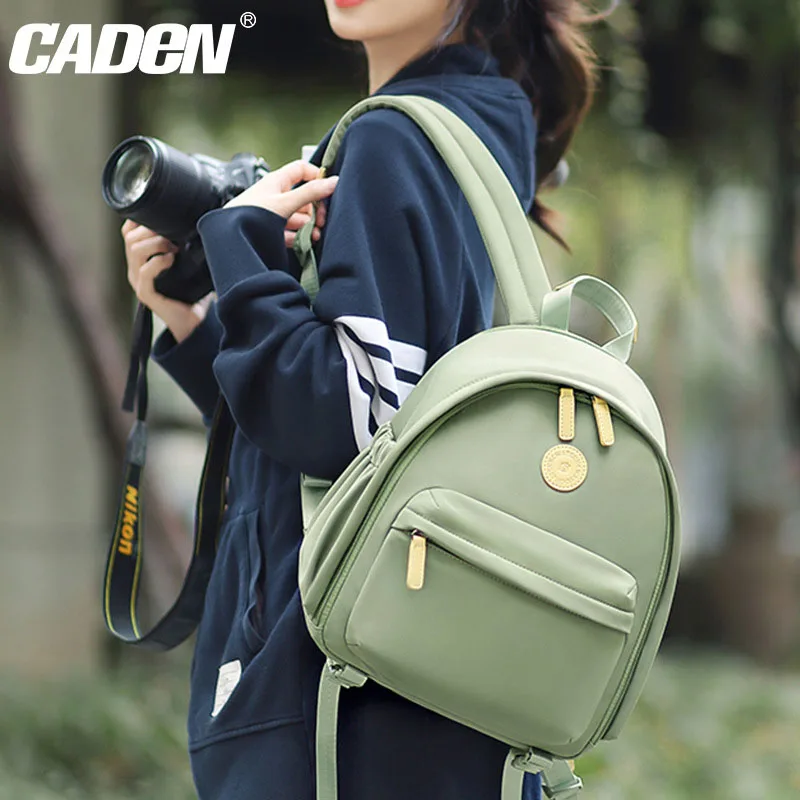 Leisure Commuting Backpack Camera Backpack Bag College Style Small Camera Bag Detachable Camera Sleeve for Women Girls