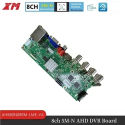 XM 6 in 1 H.265+ 8ch 5MP-N AHD DVR Board Surveillance Security Cctv Recorder 1080N for XVI Ahd TVI CVI CVBS Ip Cam Xmeye Onvif