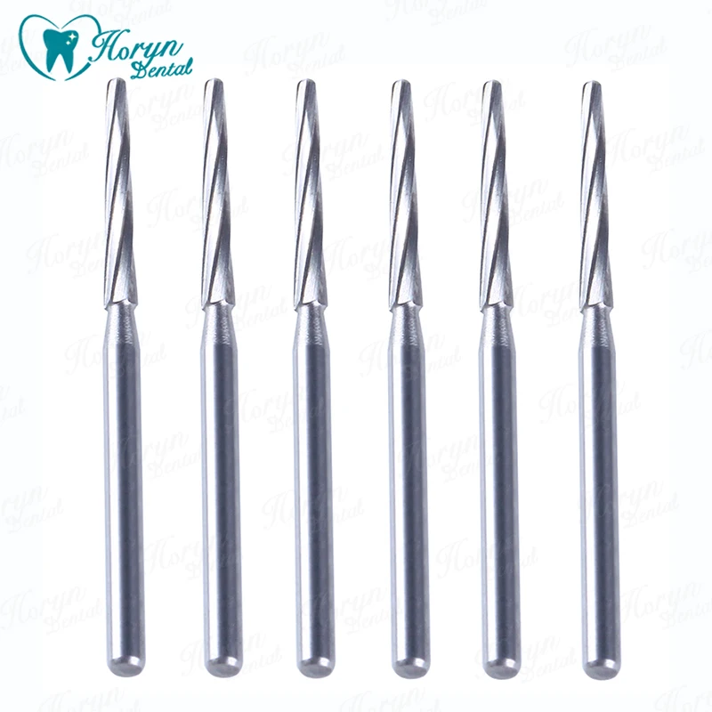 

6Pc Dental Surgical Carbide Bone Cutters Finishing Burs FG Bur 28mm Endodontic Burs Dentistry Tool