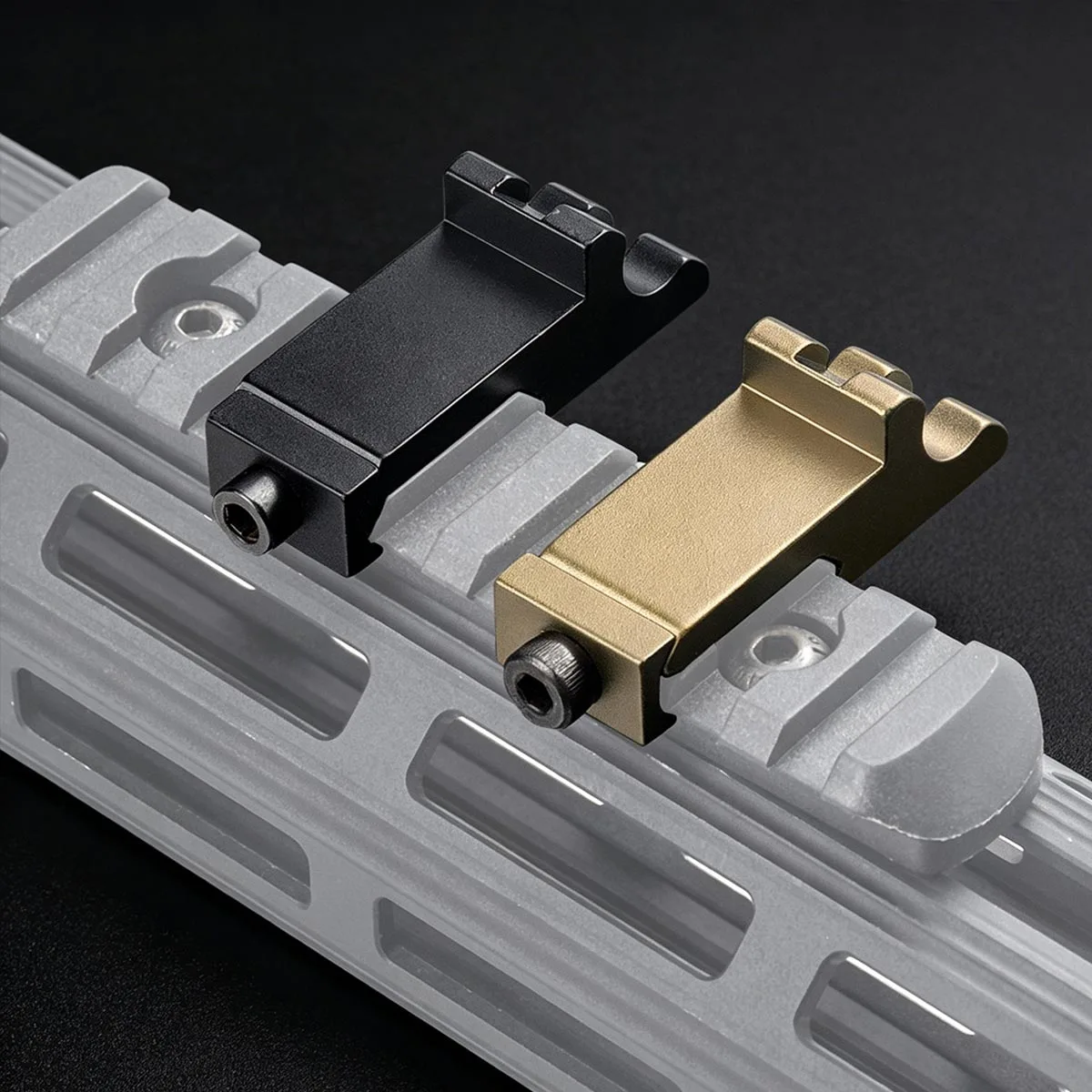 45° Offset Rail Mount For AR15 RM Red Dot Sight Flashlights Scope 20mm Picatinny Rail Weave Adapter 45 Degree Angle Universal view 3