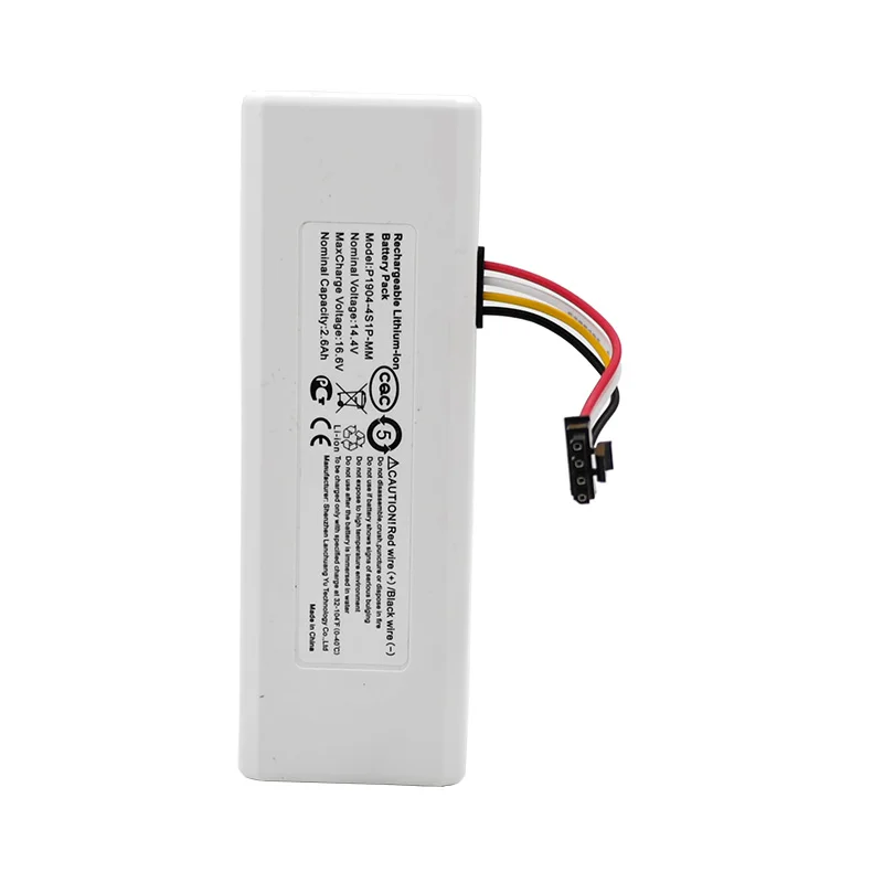 Rechargeable Battery For Xiaomi C1 Robot Cleaner STYTJ01ZHM 14.4V 2600mAh  Li-ion Battery Pack  Customizable, Factory Direct