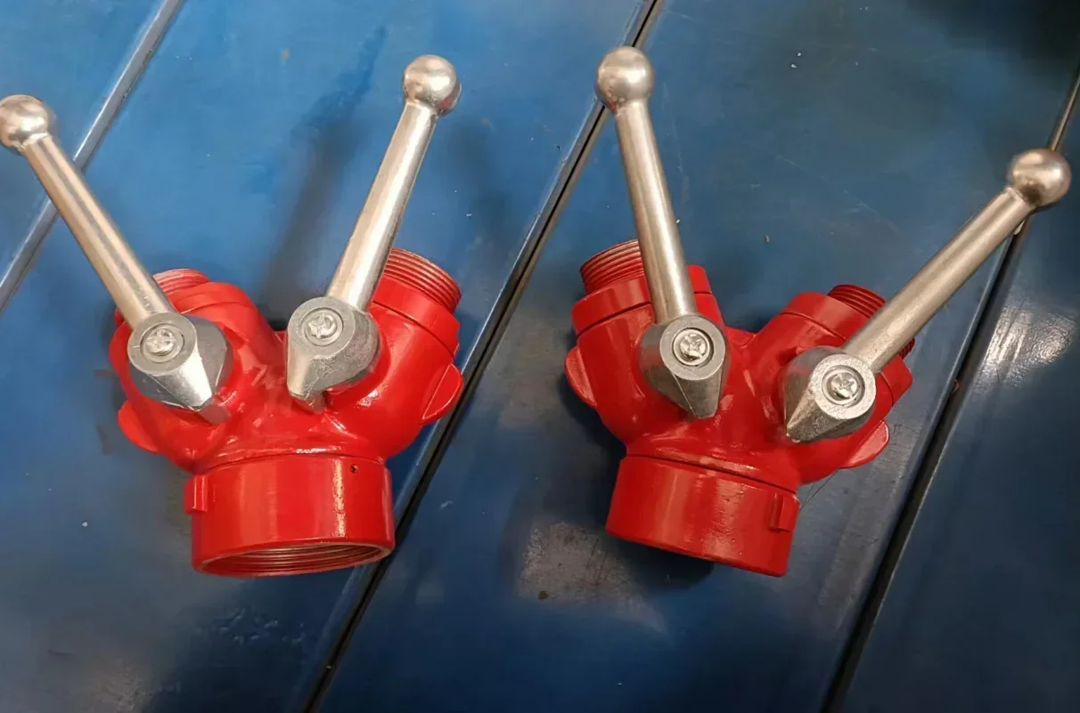High Quality Fire Fighting Two Ways Water Divider Aluminum Wye Ball Valve
