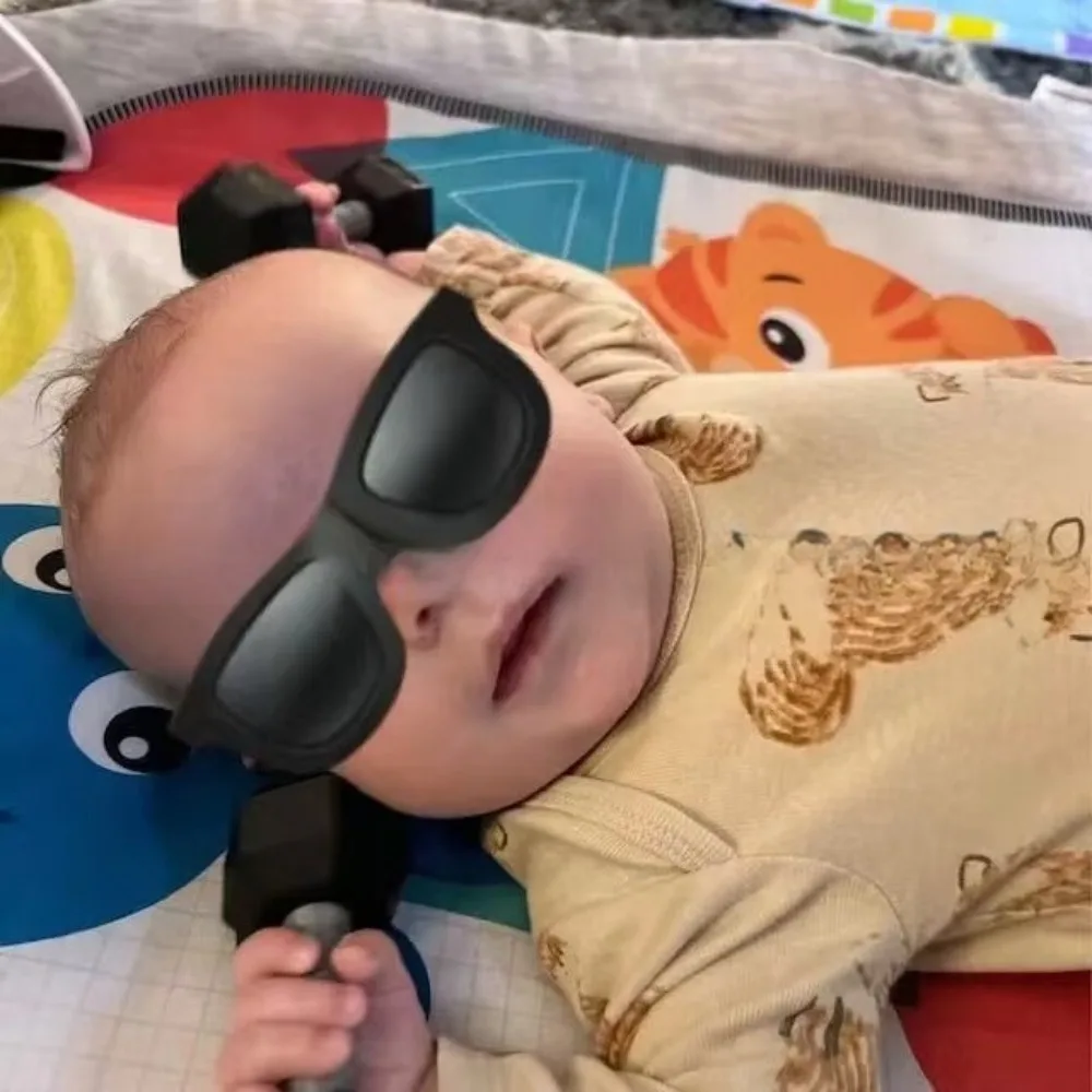 لعبة دمبل الأطفال مجموعة دمبل صغيرة للأطفال للياقة البدنية والتطوير البدني آمنة من السيليكون لعبة أوزان اليد للطفل #2