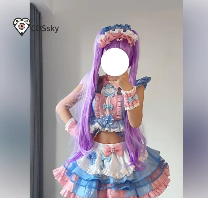 

Minami Mirei Hojo Sophy Manaka Laala Anime Puripara Cosplay Costumes New Girl Sweet Lolita Dress Maid Dress Full set Uniform