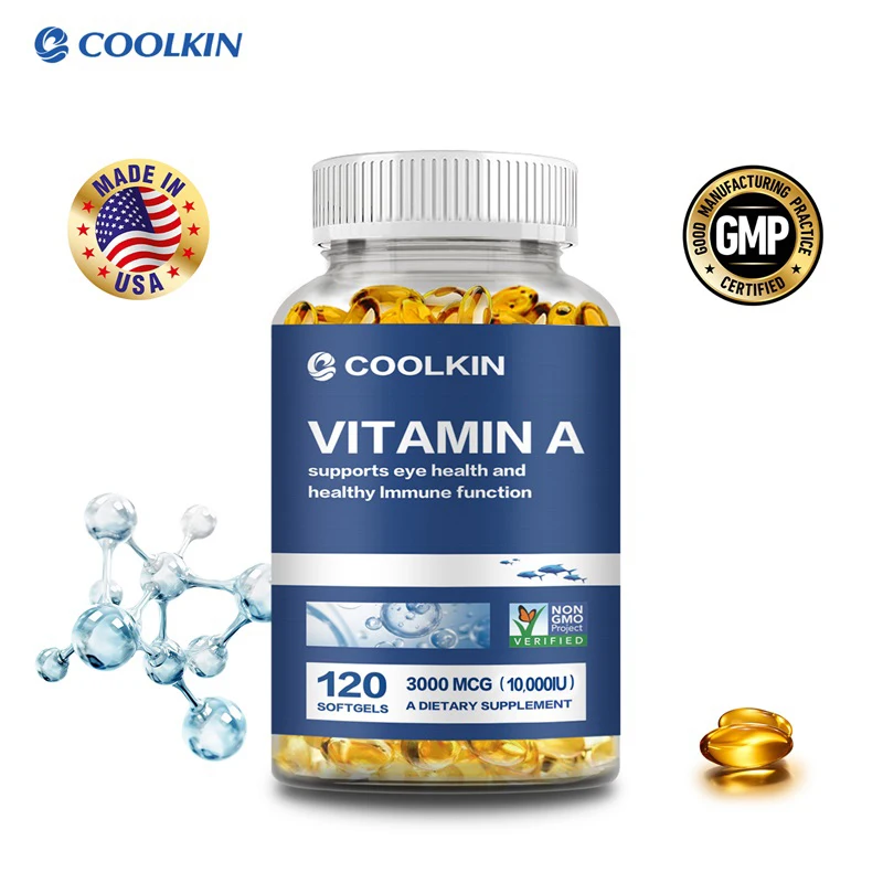 Vitamin A 10,000 IU - Skin Health, Non-GMO, Promotes Eye Health, Boosts Immunity