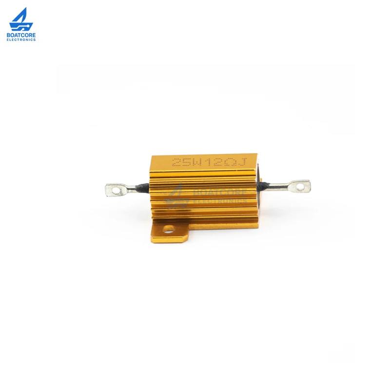 1 SZT. RX24 25W Aluminiowa Obudowa Metalowa Rezystor Drutowy 0.01 ~ 200K 1 2 3 5 6 8 10 20 100 150 1K 10K omów Gepyun RX24 — zdjęcie produktu 5