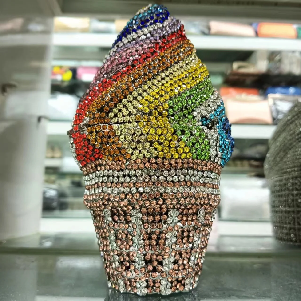 Women Ice Cream Gems Day Clutches Lady Clutch Purses For Wedding Party Evening Small Purse Female Handbags Bridal Bag wallet