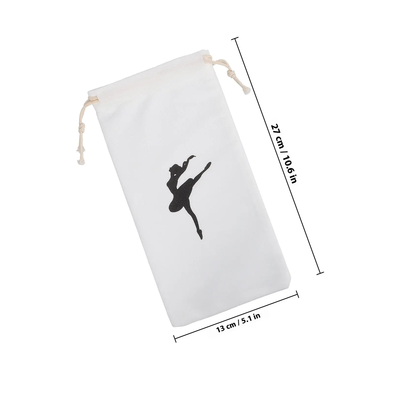 3 Pcs Drawstring Bags for Ballet Shoes Small Portable Storage Organize Dance