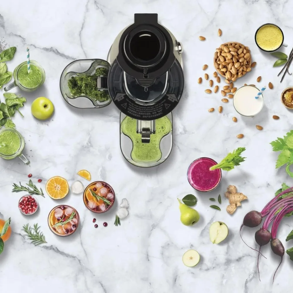 Gemakkelijk Schoon Slow Juicer Blenders Voor Keuken Zwarte En Grijze Blender Mixer Machine Apparaten Thuis