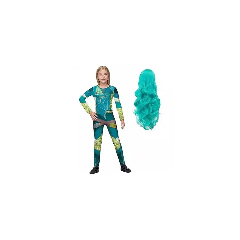 2024 크로스 보더 뉴 디센던트 4 레드 퀸즈 라이즈 걸스 드레스 레드 무대 공연 의상@0Z*