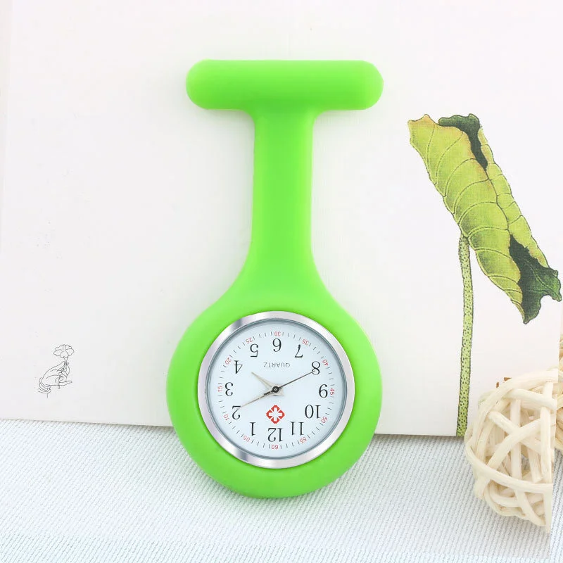 10/15pcs Silicone Tape Male and Female Nurse Watch Advertisement Gift Hanging Watch Hot Sale Chest Watch medical watches Clock