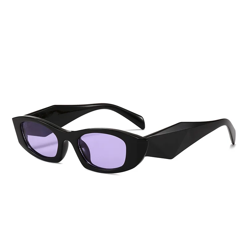 Fashionable New Retro Cat-Eye Irregular Glasses Frame Wide-Leg Men's and Women's High-End Sunglasses view 4