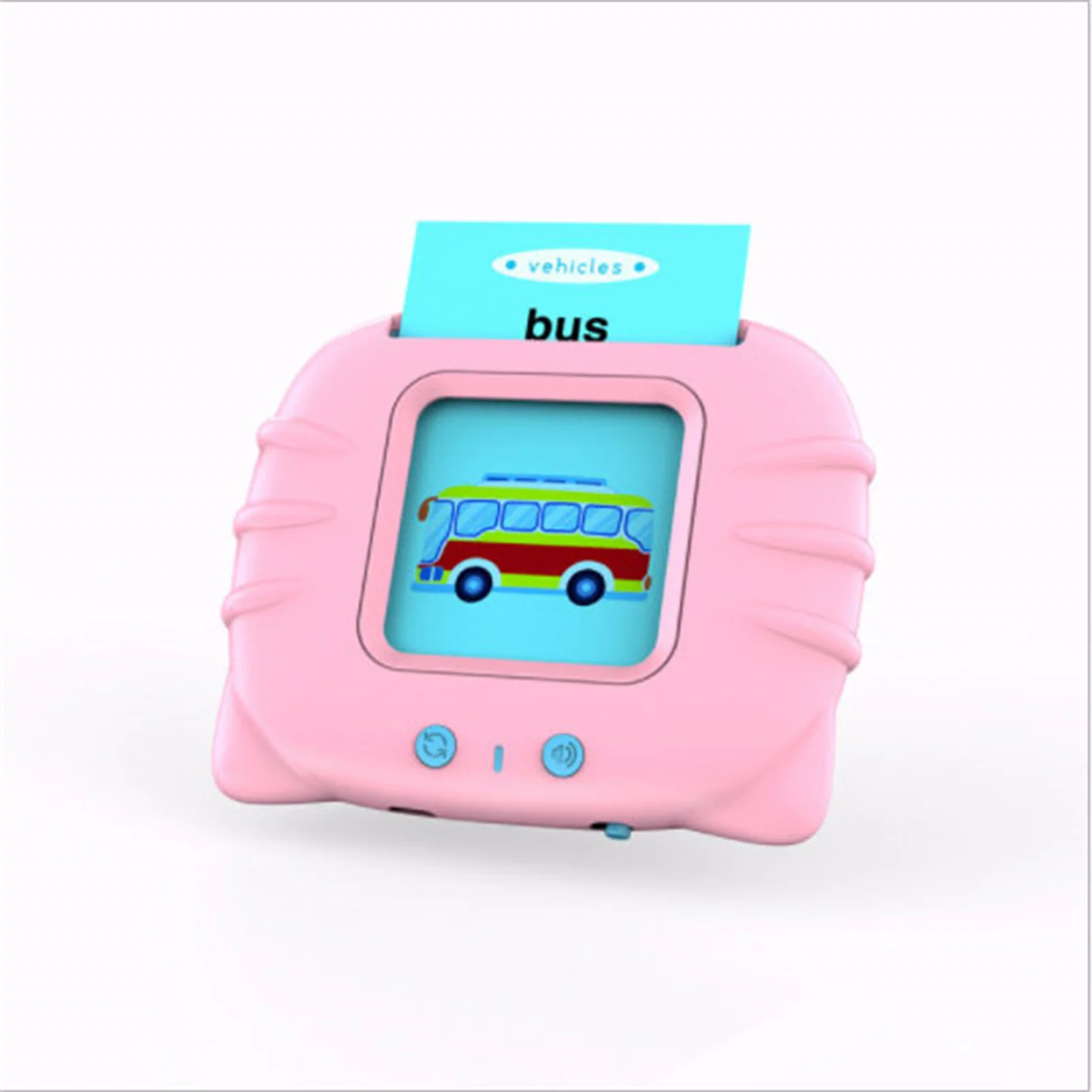 Flash Cards Learning Machine Musical Educational Electronic Toy Interactive Toys with Sound Effects Audible for Age 2-6