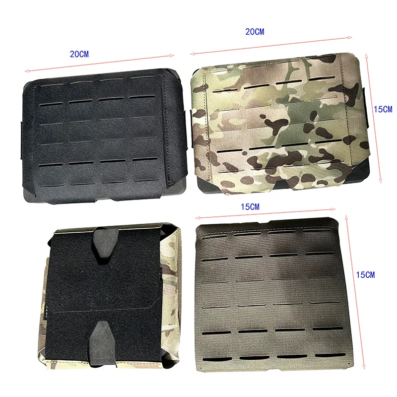 1 Pair Adjustable Tactical Vest Molle Side Plate Pouch Set,  JPC FCPC FCSK Side Panel Bag