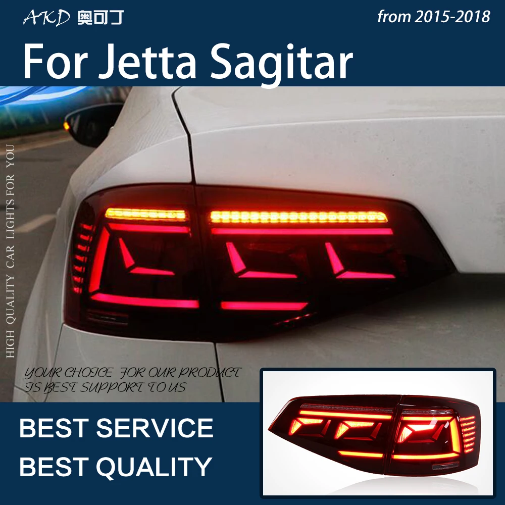 

Car Lights For Jetta Sagitar 2015-2018 LED Auto Taillights Assembly Upgrade B8 Design Dynamic Signal Lamp Tool Accessories