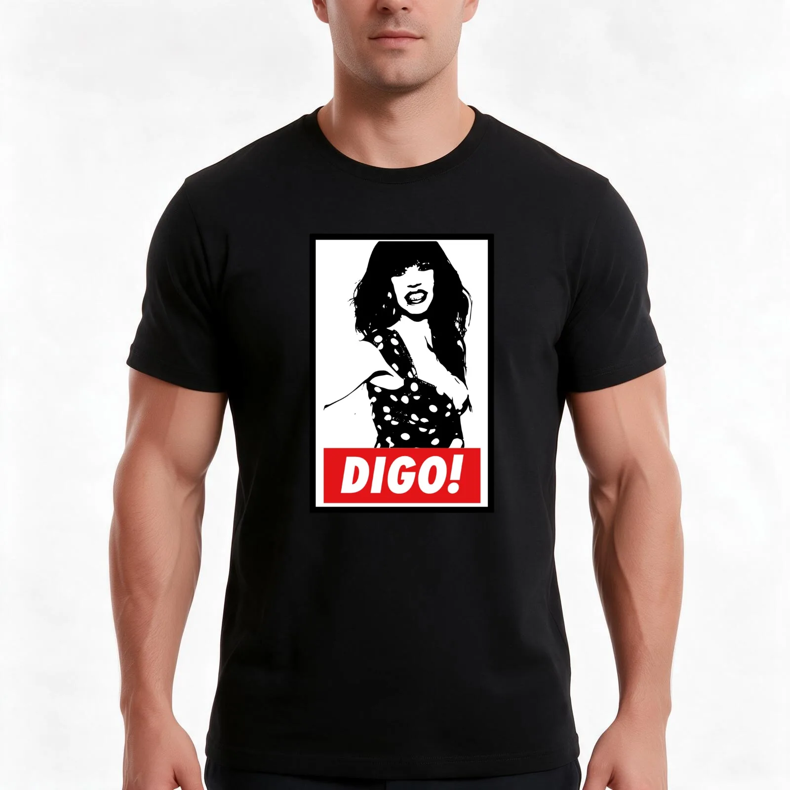 Digo, Cristina La Veneno T-Shirt, Summer Casual Cotton Tee, Oversized Streetwear Tops, Vintage Graphic Print, Unisex Men Women