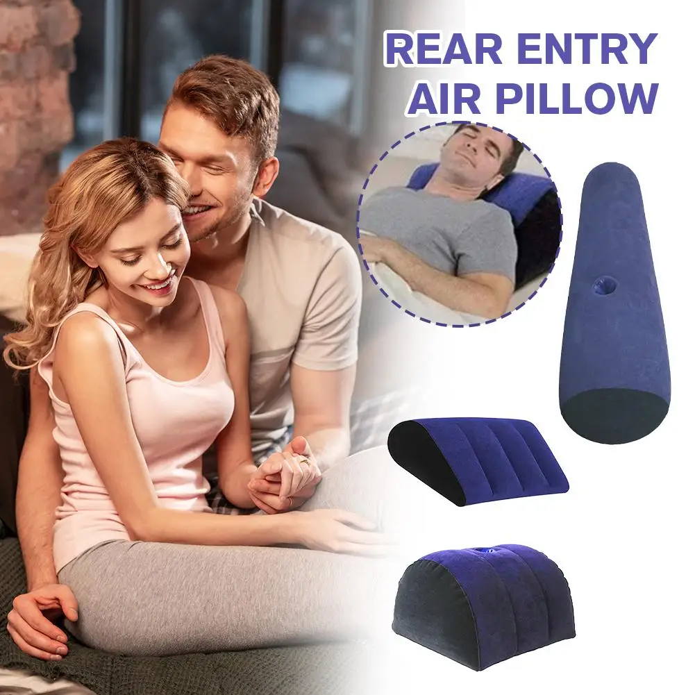 Almohada de cuña inflable multifuncional, almohada de aire Triangular, sofá cama, cojín de juego, posición, almohada de soporte para viaje en casa