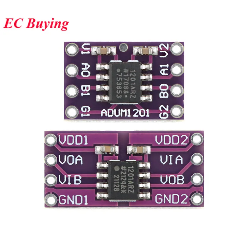 10pcs/lot ADUM1201 Serial Port Dual-Channel Digital Isolator Module Magnetic Isolation/SPI/CAN Bus Transceiver Signal Isolation