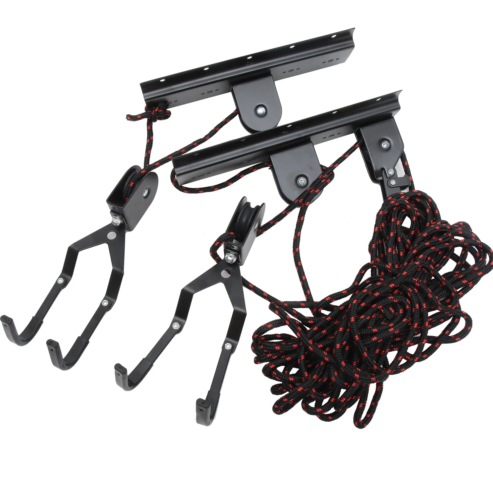 

1Set Sturdy Bike Hoist Lift Cycling Bicycle Hanger Garage Wall Mount Indoor Storage Rack Heavy Duty Ceiling Bike Pulley