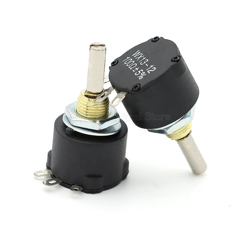 1Pcs WX13-12 1W Single Loop Wirewound Potentiometer Series WX1-5B 1K / 2k2 / 4k7 / 10K / 3K3 10K Potential