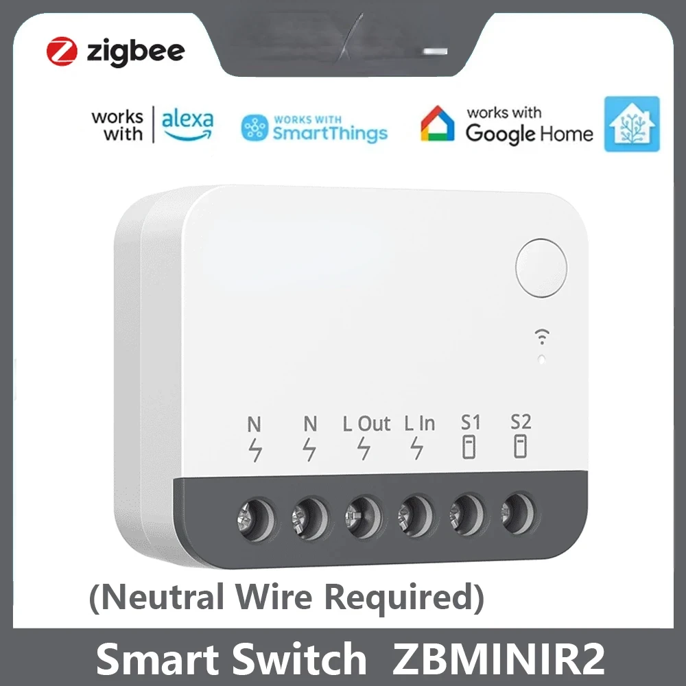 

Умный переключатель Zbminir2 Zigbee, модуль умного дома, EWelink, Alexa, управление SmartThings