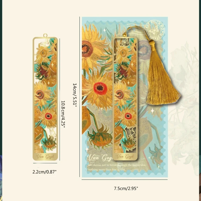 Полые художественные цветочные закладки, художественная картина маслом, тематические закладки для любителей книг