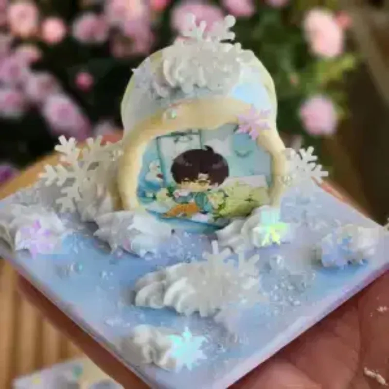 

Game Love and Deepspace Anime Rafayel Sylus Caleb Zayne Xavier Cosplay Handmade Mini Scene Clay Cake Figure Cartoon Garage Model