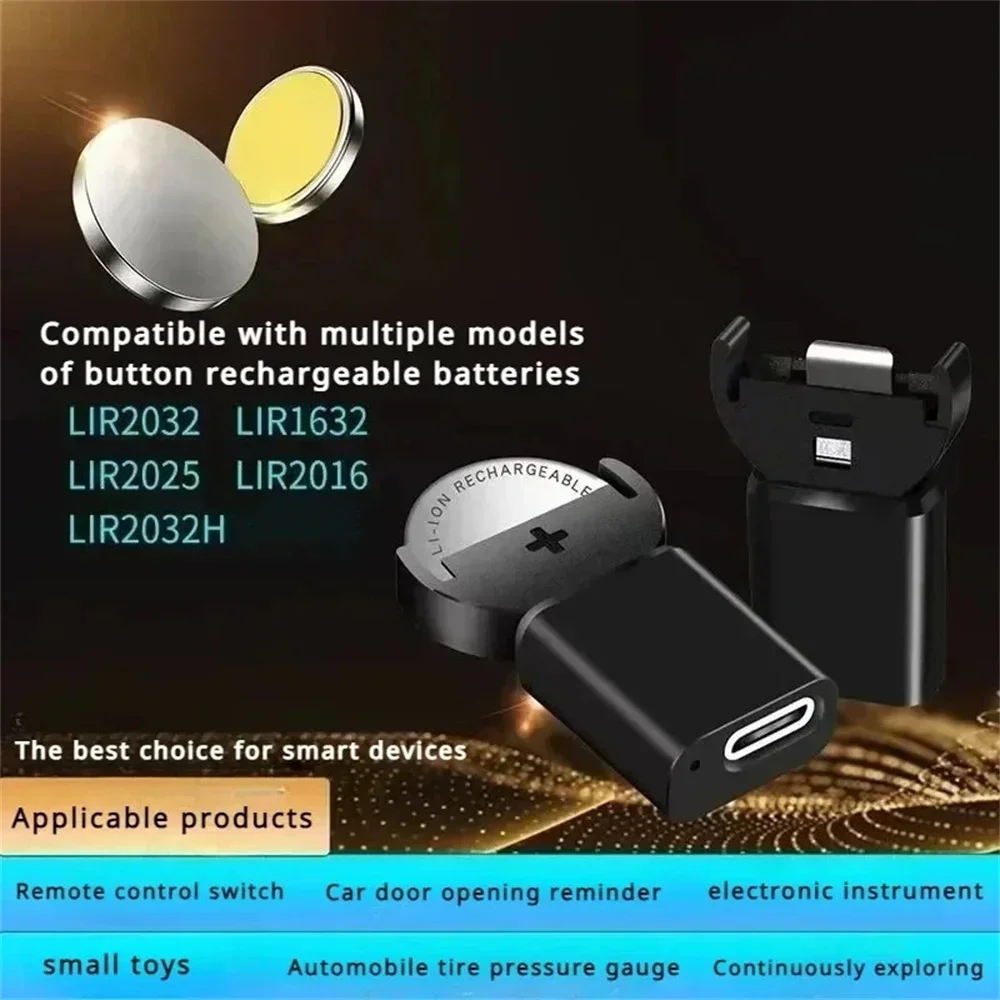 Type C Rechargeable Lithium Coin Charger Universal for LIR2032 LIR1632 LIR2025 LIR2016 LIR2032H Batteries image 5