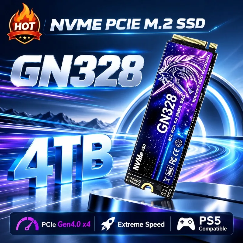 Original GN328 M.2 SSD Hard Disk 500GB1TB 2TB 4TB 7300MB/s NVMe M2 SSD PCIe 4.0 Internal Solid State Drive For Laptop Desktop PC