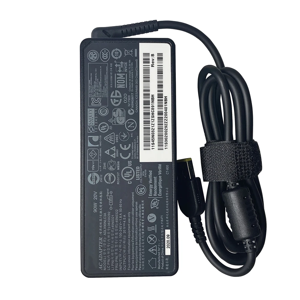 Caricabatterie per Laptop adattatore ca 20V 4.5A per Lenovo Thinkpad E440 E540 E550C E460 T470s T560 T570 E431 E450c E455 Z510