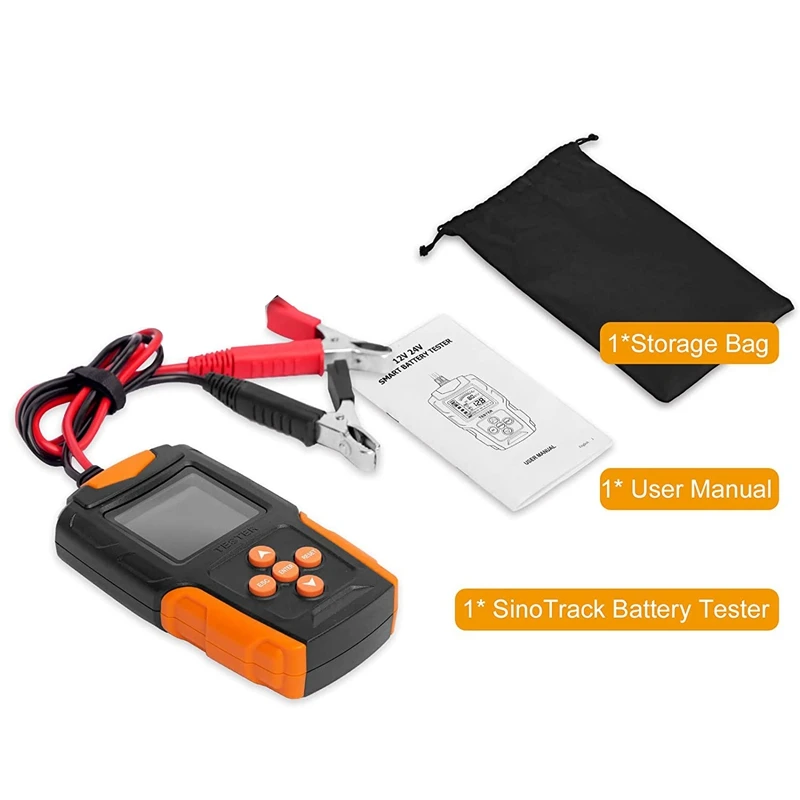 Car Battery Tester 12V 24V Automotive CCA Digital Auto Battery Analyzer Accurate Battery Diagnostic Tool