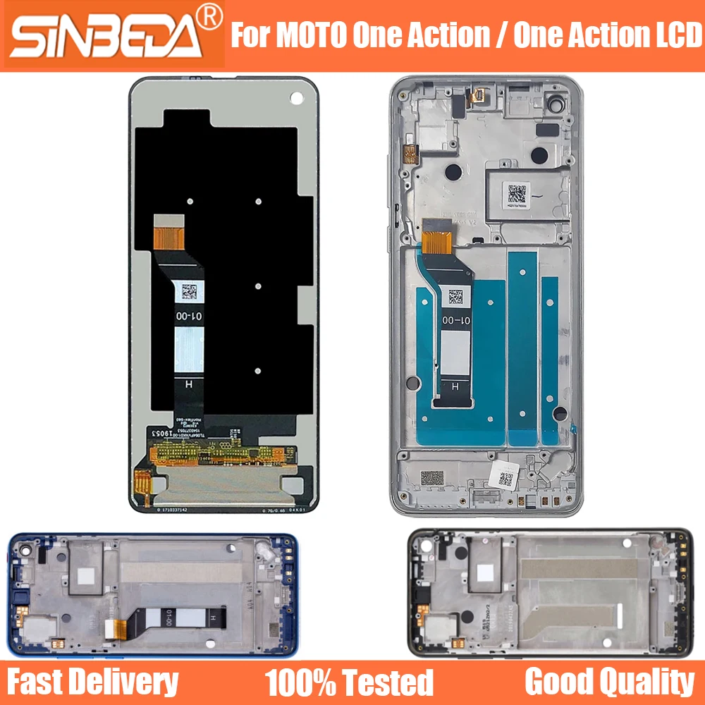 

6.3"quality For Moto One Action XT2013 LCD One Vision P50 XT1970 Display LCD Screen Touch Digitizer Assembly Repair Replacement