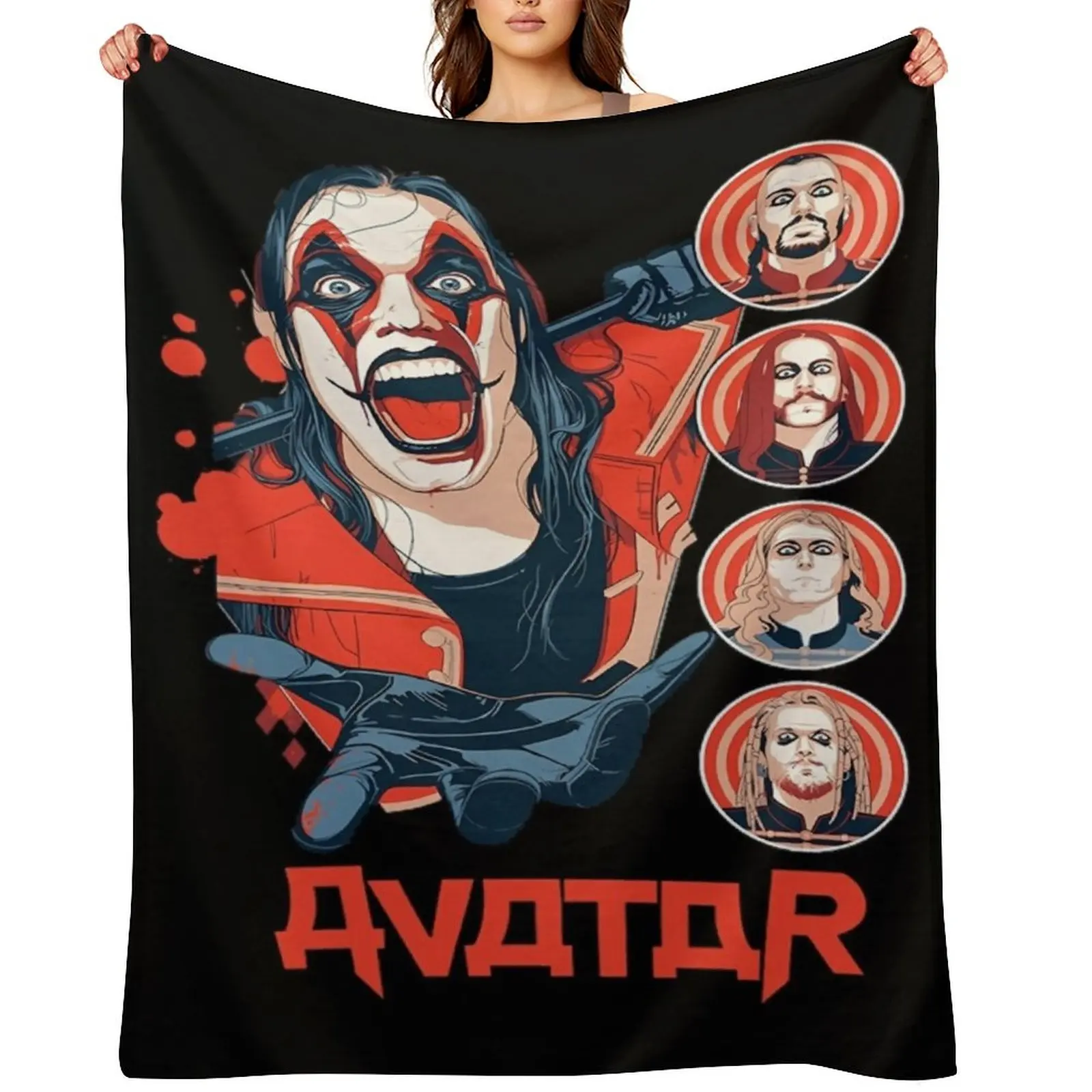 

Band Avatar Throw Blanket for babies Comforter funny gift warm winter Blankets