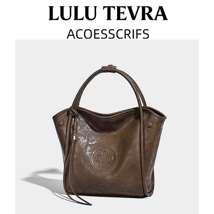 

Женская сумка Lulu Tevra 2025 New Sle с кисточками, через плечо, для повседневного использования, средняя, жесткая, из полиэстера