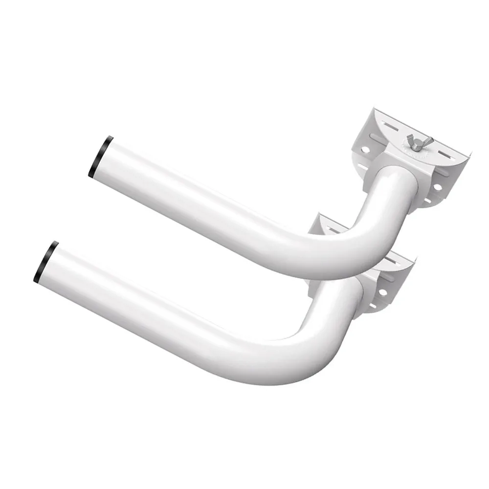 2pcs Adjustable Wall-Mounted Bridge Bracket Pole Mount Durable Universal Bracket Mount J Pole Mounts Point to Point